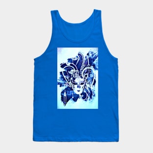 Blue Wash Mask Tank Top